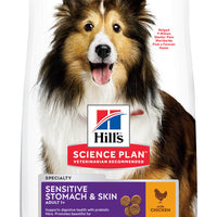 Hill's Science Plan Hund Adult Sensitive Stomach & Skin Medium Trockenfutter Huhn - 14kg - 4yourdog