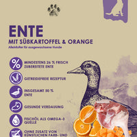 bliss.grainfree Adult Ente mit Süsskartoffel & Orange - getreidefreies Trockenfutter