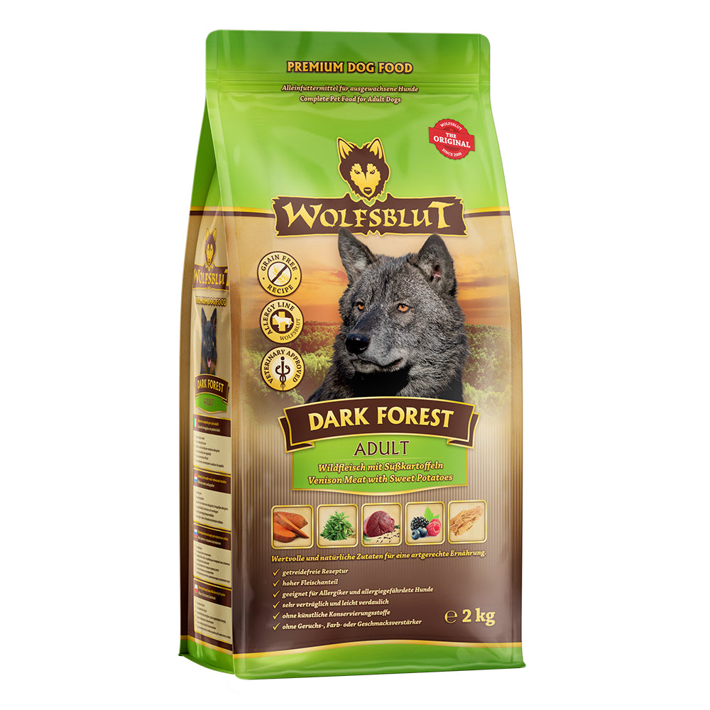 Wolfsblut Adult Dark Forest - Wild mit Süsskartoffel 2kg - 4yourdog