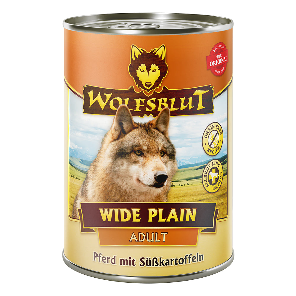 Wolfsblut Adult Wide Plain - Pferd mit Süsskartoffel 6x395g - 4yourdog