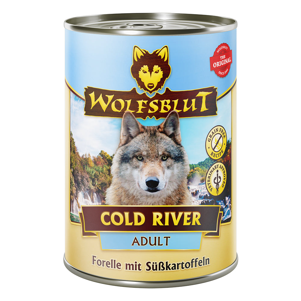 Wolfsblut Adult Cold River - Forelle mit Süsskartoffel 6x395g - 4yourdog