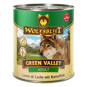 Wolfsblut Adult Green Valley - Lamm & Lachs mit Kartoffel 6x800g - 4yourdog