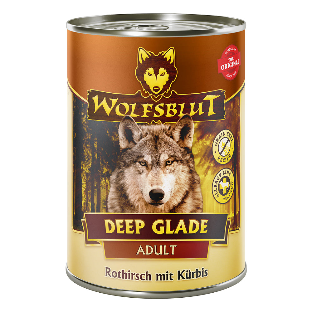 Wolfsblut Adult Deep Glade - Rothirsch mit Kürbis 6x395g - 4yourdog