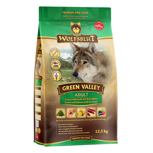 Wolfsblut Adult Green Valley - Lamm & Lachs mit Kartoffel 12,5kg - 4yourdog