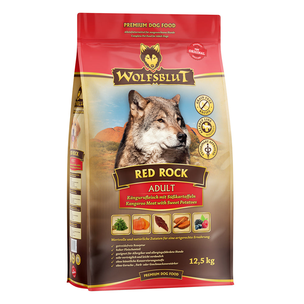 Wolfsblut Adult Red Rock - Känguru mit Kürbis 12,5kg - 4yourdog