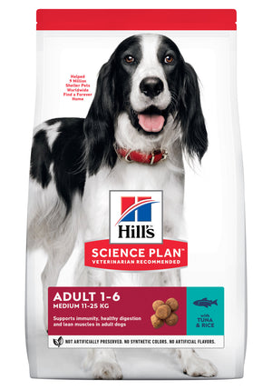 Hill's Science Plan Hund Adult Medium Trockenfutter Thunfisch & Reis - 12kg - 4yourdog