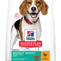 Hill's Science Plan Hund Adult Perfect Weight Medium Trockenfutter Huhn - 12kg - 4yourdog