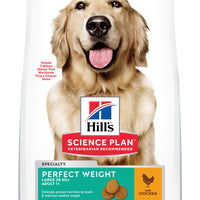 Hill's Science Plan Hund Adult Perfect Weight Large Breed Trockenfutter Huhn - 12kg - 4yourdog