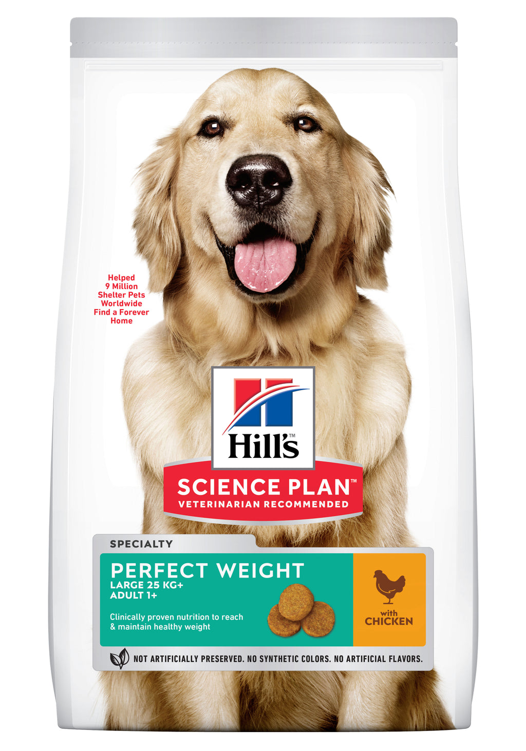 Hill's Science Plan Hund Adult Perfect Weight Large Breed Trockenfutter Huhn - 12kg - 4yourdog