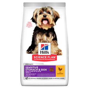 Hill's Science Plan Hund Adult Sensitive Stomach & Skin Adult Small & Mini Trockenfutter Huhn - 6kg - 4yourdog