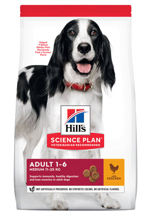 Hill's Science Plan Hund Adult Medium Trockenfutter Huhn - 14kg  - 4yourdog