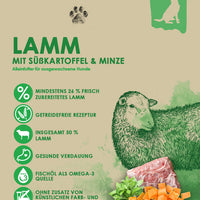 bliss.grainfree Adult Lamm mit Süsskartoffel & Minze - getreidefreies Trockenfutter