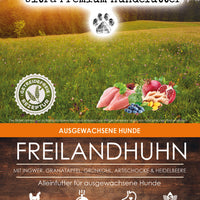 bliss.ultima Adult Freilandhuhn mit Ingwer, Granatapfel, Grünkohl, Artischocke & Heidelbeere