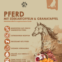 bliss.grainfree Adult Pferd mit Süsskartoffel & Granatapfel - getreidefreies Trockenfutter