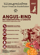 bliss.grainfree Adult Angus-Rind mit Süsskartoffel & Karotte - getreidefreies Trockenfutter