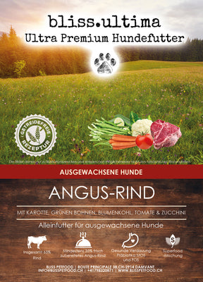 bliss.ultima Adult Angus-Rind mit Karotte, grünen Bohnen, Blumenkohl, Tomate & Zucchini