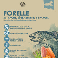 bliss.grainfree Senior & Light Forelle mit Lachs, Süsskartoffel & Spargel