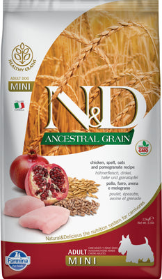 Farmina N&D Adult Mini Huhn & Granatapfel 2.5kg - 4yourdog