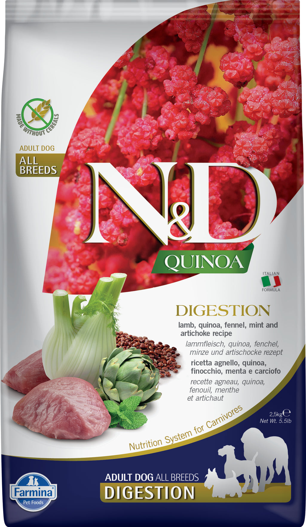 Farmina N&D Digestion Lamm & Fenchel 2.5kg - 4yourdog