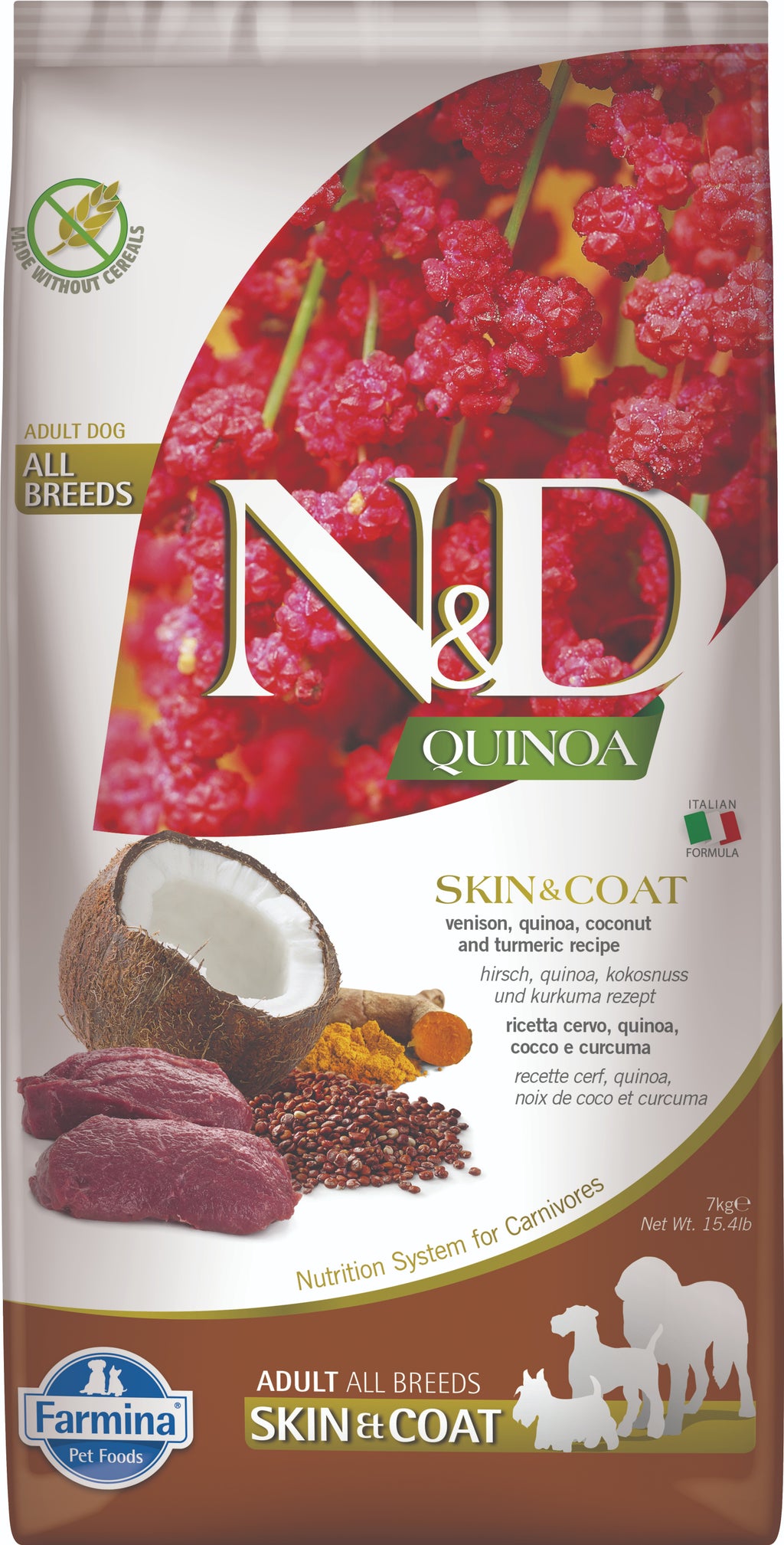 Farmina N&D Skin&Coat Hirsch & Kokosnuss 7kg - 4yourdog