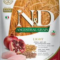 Farmina N&D Adult Light Mini Huhn & Granatapfel 2.5kg - 4yourdog