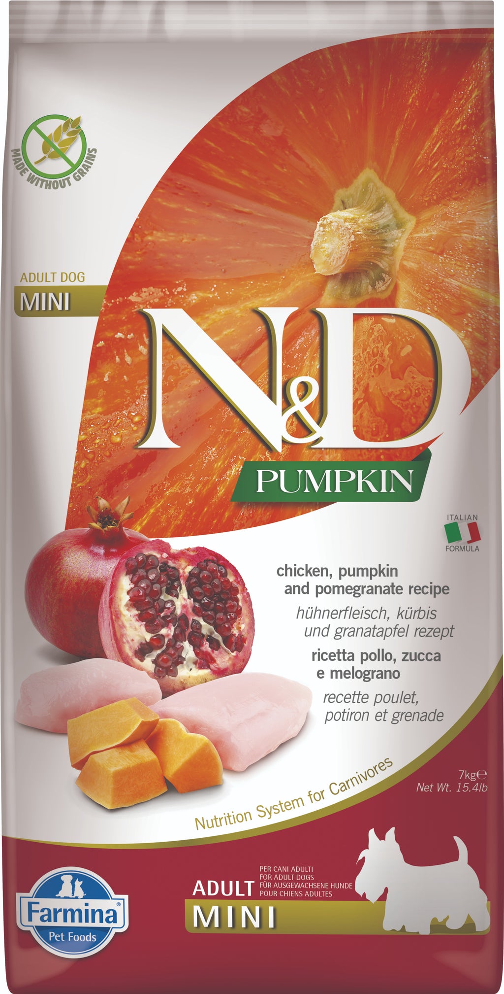 Farmina N&D Adult Mini Huhn & Granatapfel 7kg - 7 KG