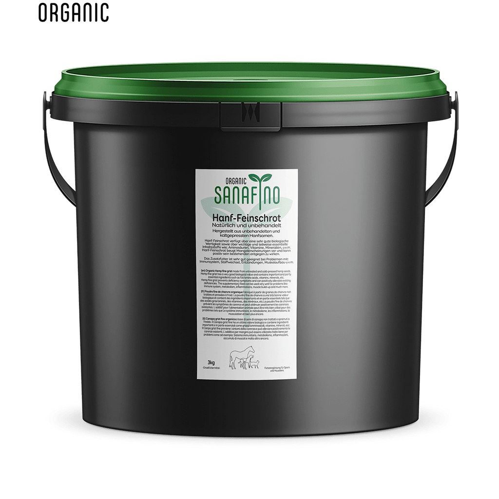 Sanafino Bio Hanf Feinschrot - 4yourdog