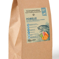 bliss.grainfree Senior & Light Forelle mit Lachs, Süsskartoffel & Spargel