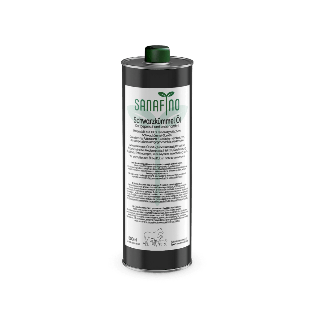 Sanafino Schwarzkümmelöl, kaltgepresst - 0.5L