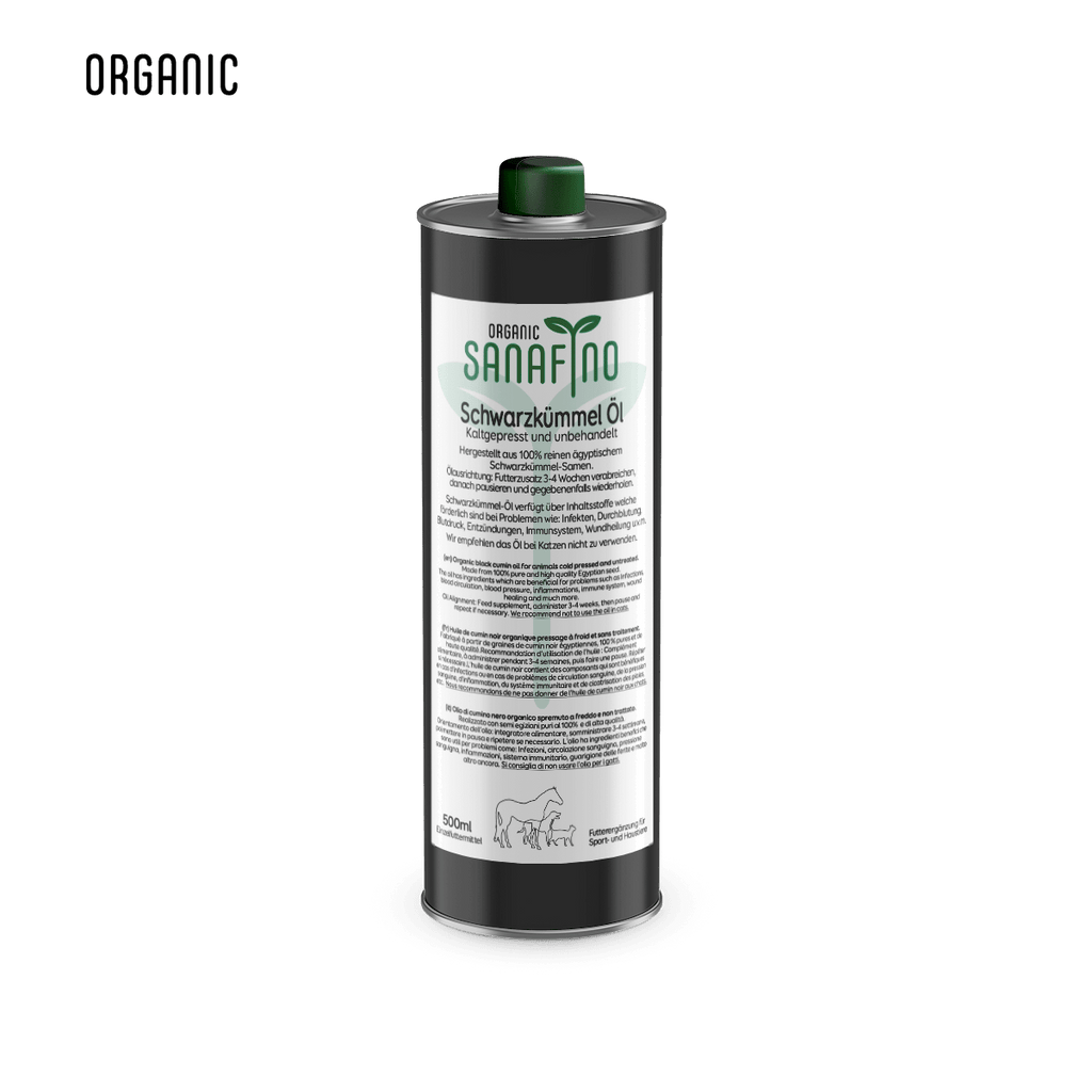 Sanafino Bio Schwarzkümmelöl, kaltgepresst - 4yourdog