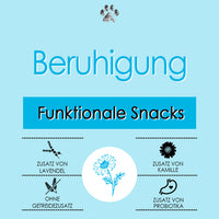 bliss.functional.treats Leckerchen Beruhigung - Premium Enten- und Hühnchen-Leckerchen zur Beruhigung von Hunden, Getreidefrei & Hochwertig, mit Lavendel, Kamille, Probiotika, hoher Fleischanteil
